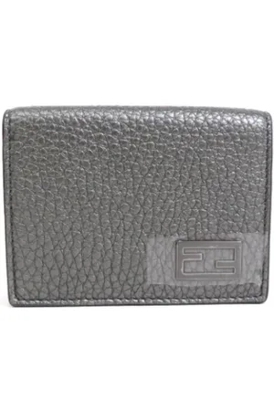 Fendi Homme, Pre-owned, Gris, Taille: ONE Size Pre-owned Cuir petite-maroquinerie