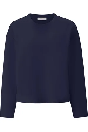Rich & Royal Femme, Tops, Bleu, Taille: 36 FR T-shirt col rond doux