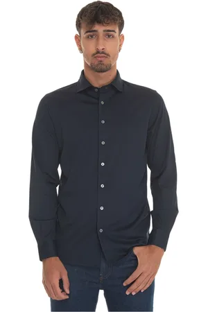 Gran Sasso Homme, Chemises, Bleu, Taille: M Elegant Classic Shirt for Men