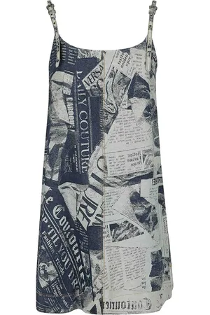 VERSACE Femme, Robes, Bleu, Taille: 40 FR Collection de Jeans de Créateur