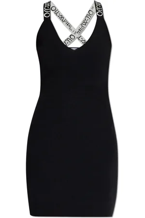 OFF-WHITE Femme, Robes, Noir, Taille: 36 FR Robe avec Logo