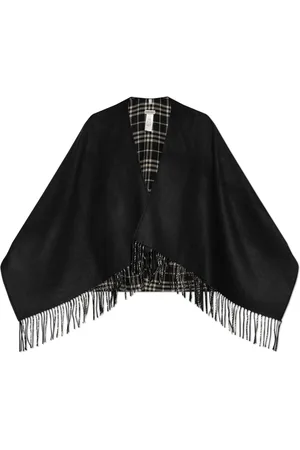 Burberry Femme, Vestes, Noir, Taille: ONE Size Poncho en laine