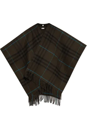 Burberry Femme, Vestes, Multicolore, Taille: ONE Size Poncho en laine