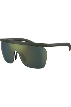 Giorgio Armani Homme, Accessoires, Noir, Taille: ONE Size Lunettes de Soleil en Acétate Noir pour Homme