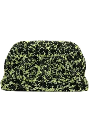 THEMOIRÈ Femme, Sacs, Vert, Taille: ONE Size Frayed Foliage Clutch Sac Vegan Tissu