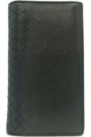 Bottega Veneta Homme, Pre-owned, Noir, Taille: ONE Size Pre-owned Cuir petite-maroquinerie