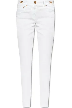 VERSACE Femme, Jeans, Blanc, Taille: W25 Tapered jeans