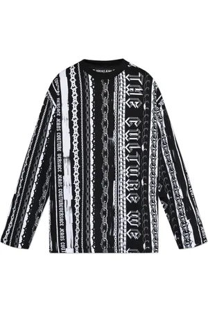 VERSACE Homme, Tops, Noir, Taille: S T-shirt avec motif