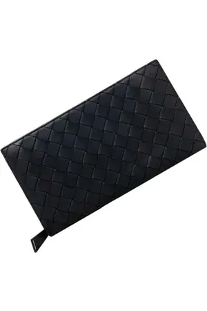 Bottega Veneta Homme, Pre-owned, Noir, Taille: ONE Size Pre-owned Cuir petite-maroquinerie