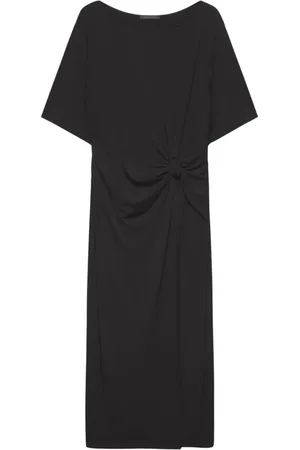 Elena Miro Femme, Robes, Noir, Taille: 44 FR Robe en jersey avec latéral