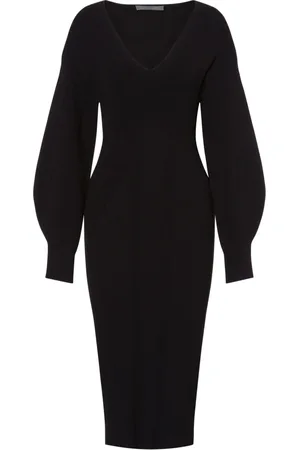 Alberta Ferretti Femme, Robes, Noir, Taille: 38 FR Robe Noire Élégante