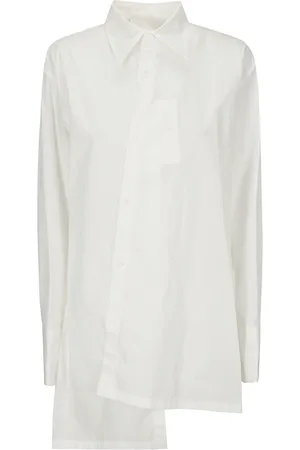 YOHJI YAMAMOTO Femme, Blouses et Chemises, Blanc, Taille: 40 FR Blouse Flare