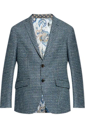 Etro Homme, Vestes, Bleu, Taille: S Veste en tweed
