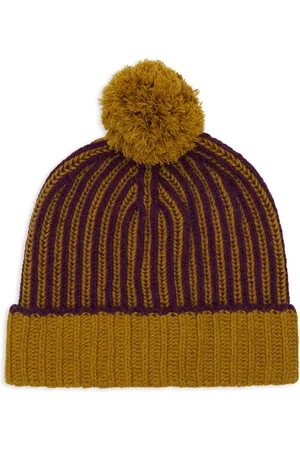 Gallo Unisex, Accessoires, Multicolore, Taille: ONE Size Bonnet Violet Laine Cachemire Côte Pêcheur