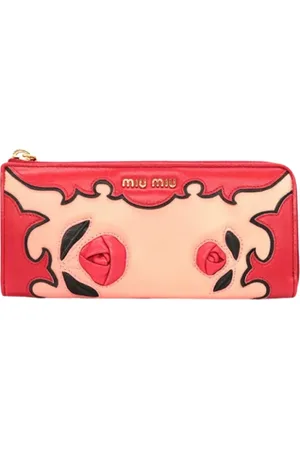 Miu Miu Femme, Pre-owned, Rose, Taille: ONE Size Pre-owned Cuir petite-maroquinerie