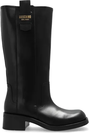 Moschino Femme, Chaussures, Noir, Taille: 41 EU Bottes en cuir