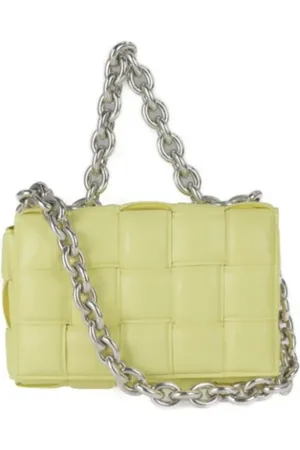 Bottega Veneta Femme, Pre-owned, Jaune, Taille: ONE Size Pre-owned Cuir sacs-ports-paule