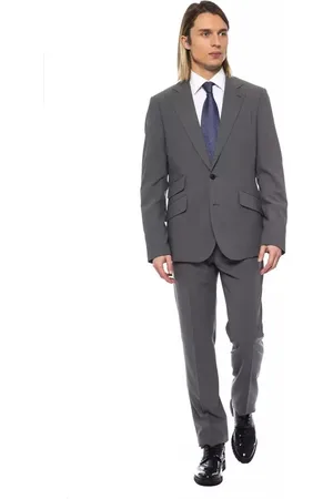BILLIONAIRE Homme, Costumes, Gris, Taille: 3XL Costume Designer Deux Boutons en Laine Grise