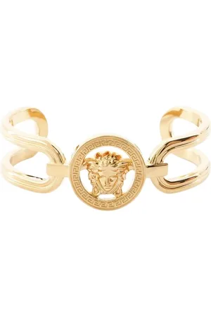 VERSACE Femme, Accessoires, Jaune, Taille: L Bracelet en Métal Doré