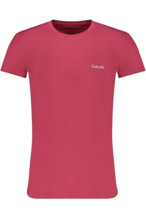 Gaudi Homme, Tops, Rouge, Taille: L Tendance Imprimé Logo T-shirt Manches Courtes