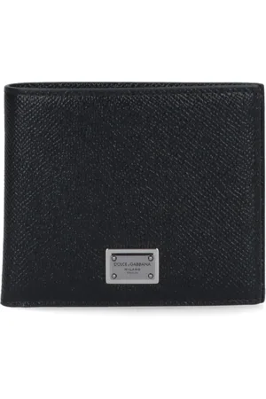 Dolce & Gabbana Homme, Accessoires, Noir, Taille: ONE Size Portefeuilles Bi-Fold Noirs