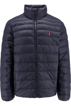 Ralph Lauren Homme, Vestes, Bleu, Taille: L Veste matelassée en nylon avec logo brodé