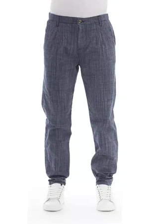 BALDININI Homme, Pantalons, Bleu, Taille: XS Pantalon Chino Bleu Style Tendance