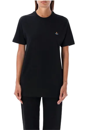 Vivienne Westwood Femme, Tops, Noir, Taille: 42 FR Multicolor Orb Classic T-Shirt Noir