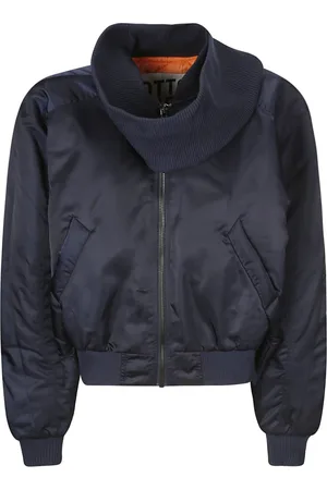 OTTOLINGER Femme, Vestes, Bleu, Taille: 38 FR Bomber avec col écharpe