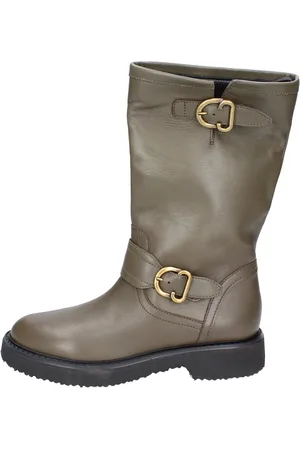 carmens Femme, Chaussures, Vert, Taille: 37 EU Bottes en cuir pour femmes