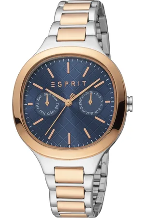 ESPRIT Femme, Accessoires, Gris, Taille: ONE Size Montre Analogique en Acier Inoxydable pour Femme