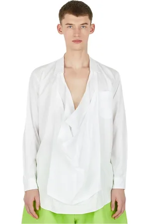 Comme des Garçons Homme, Chemises, Blanc, Taille: L Chemise Drapée