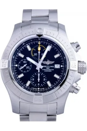 Breitling Pre-owned Homme, Pre-owned, Noir, Taille: ONE Size Pre-owned Acier inoxydable montres