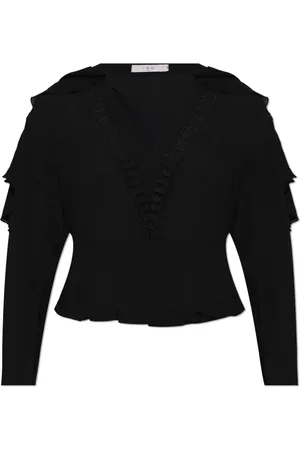 IRO Femme, Blouses et Chemises, Noir, Taille: 42 FR Top `Begonia`