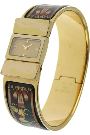Hermès Femme, Pre-owned, Jaune, Taille: ONE Size Pre-owned Acier inoxydable montres