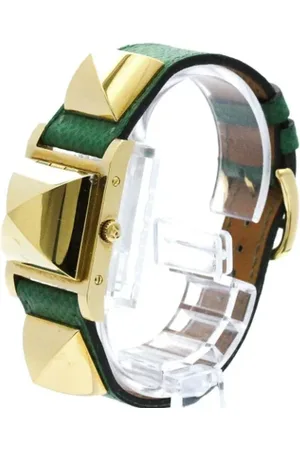 Hermès Femme, Pre-owned, Blanc, Taille: ONE Size Pre-owned Acier inoxydable montres