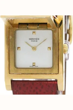 Hermès Femme, Pre-owned, Jaune, Taille: ONE Size Pre-owned Acier inoxydable montres