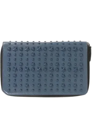 Jimmy Choo Femme, Pre-owned, Bleu, Taille: ONE Size Pre-owned Cuir petite-maroquinerie
