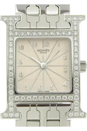 Hermès Femme, Pre-owned, Gris, Taille: ONE Size Pre-owned Acier inoxydable montres