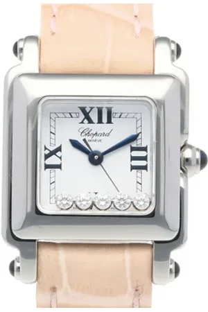 Chopard Femme, Pre-owned, Blanc, Taille: ONE Size Pre-owned Acier inoxydable montres