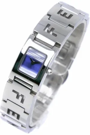 Fendi Femme, Pre-owned, Violet, Taille: ONE Size Pre-owned Acier inoxydable montres