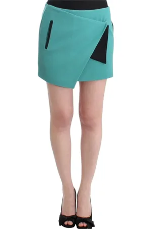 Costume National Femme, Jupes, Bleu, Taille: 38 FR Jupe Mini Bleue Style Moderne