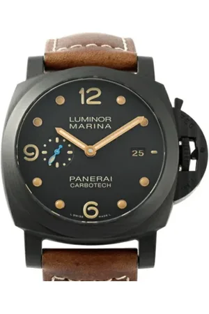PANERAI Homme, Pre-owned, Noir, Taille: ONE Size Pre-owned Acier inoxydable montres