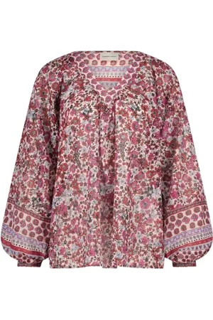Fabienne Chapot Femme, Blouses et Chemises, Multicolore, Taille: 38 FR Haut à Manches Longues Floral