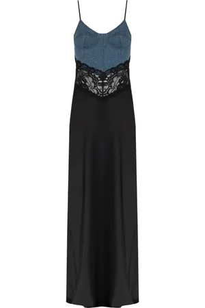 BLUMARINE Femme, Robes, Noir, Taille: 38 FR Robe fabriquée en matériaux combinés