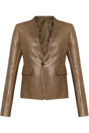 Rick Owens Femme, Vestes, Brun, Taille: 36 FR Blazer en cuir