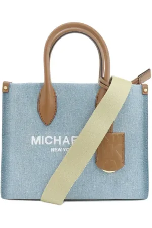 Michael Kors Femme, Pre-owned, Bleu, Taille: ONE Size Pre-owned Denim sacs-main