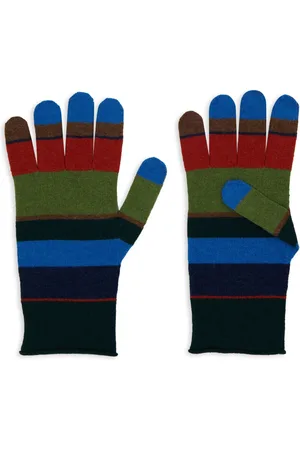 Gallo Femme, Accessoires, Multicolore, Taille: ONE Size Gants Verts à Rayures pour Femmes