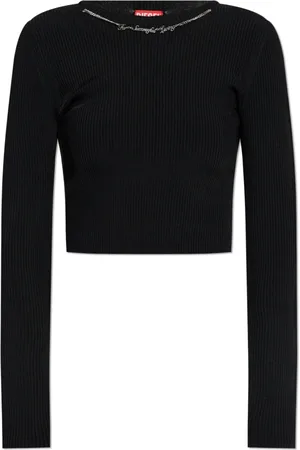 Diesel Femme, Tops, Noir, Taille: 40 FR Top M-Alea