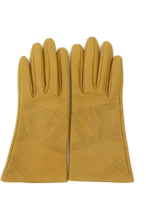 Hermès Femme, Pre-owned, Brun, Taille: ONE Size Pre-owned Cuir gants